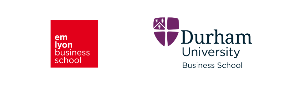Durham and emLyon logos