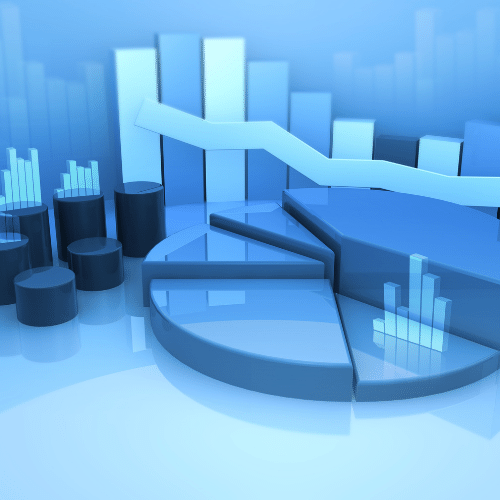 Economic growth charts in 3D