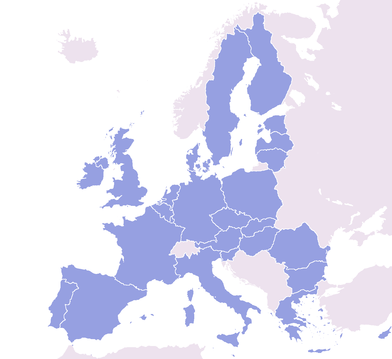 Map of EU States