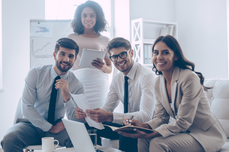 A group of business people