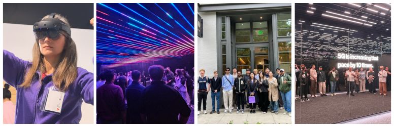 Collage of International field trip student pics