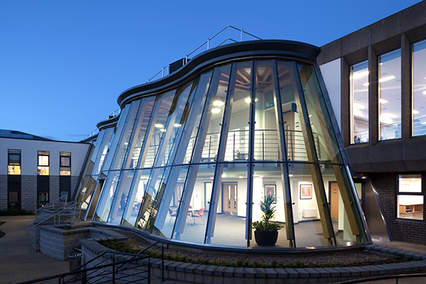 Exterior image of Durham University Business School