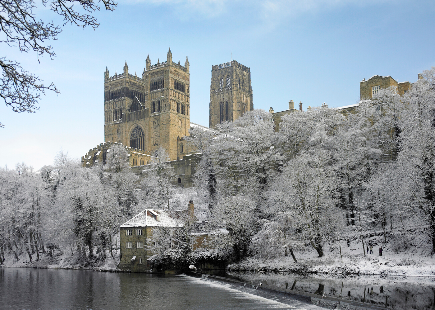 Durham Cathedral in the snow