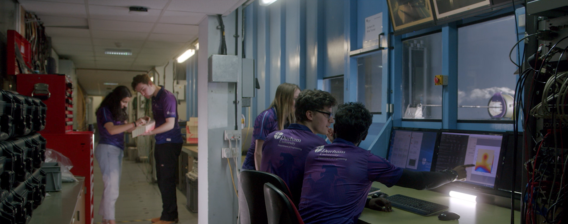 Students in engineering department