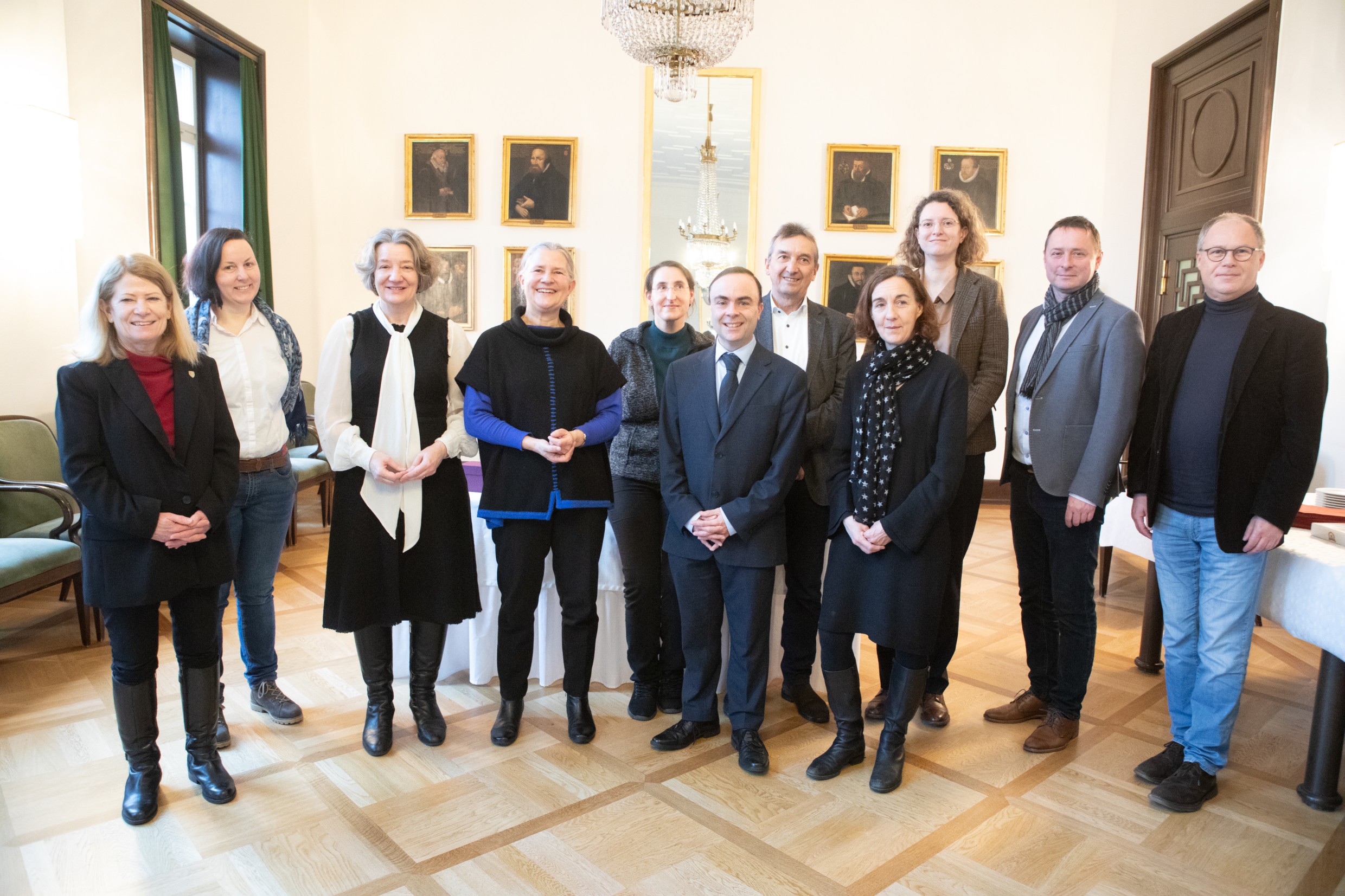 University of Tubingen and Durham University staff together in Tubingen, Germany