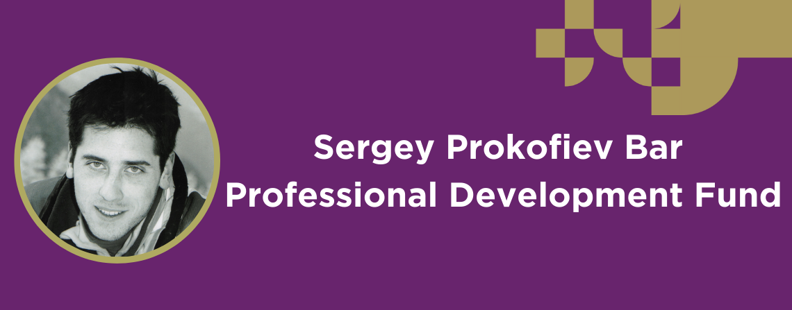Purple banner with text