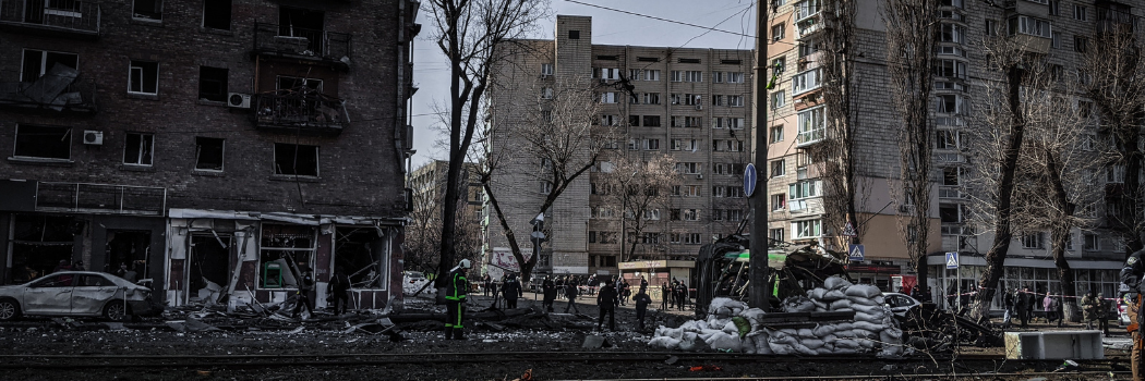 After the explosion in Kyiv Ukraine 2022