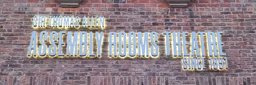Image showing updated signage for the Sir Thomas Allen Assembly Rooms Theatre