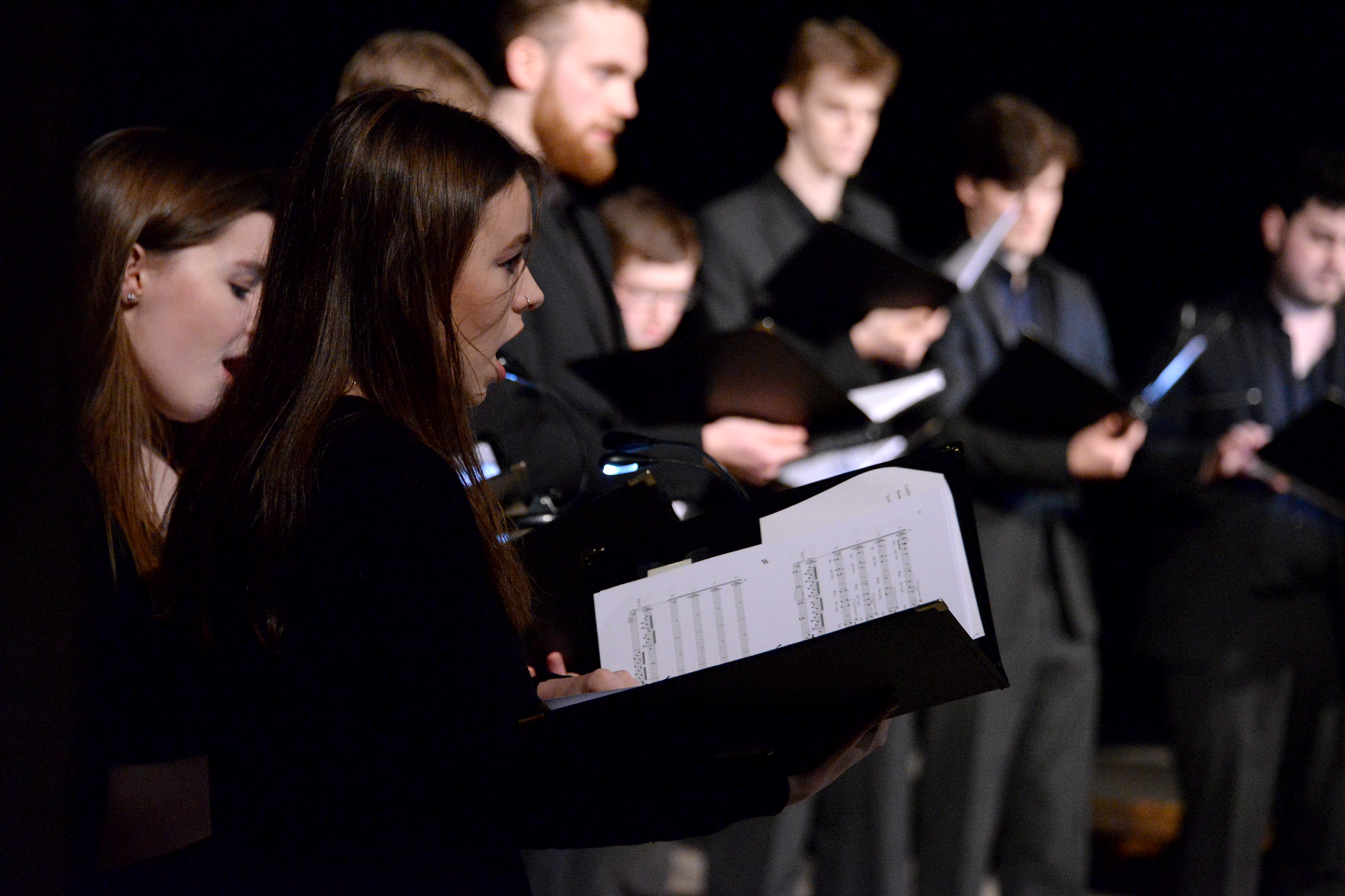 Choir singing