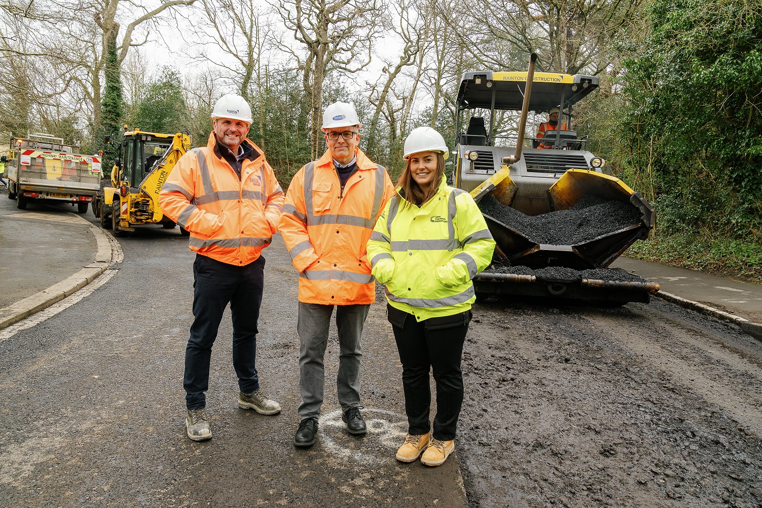 Low Carbon Materials at Elvett Hill resurfacing project