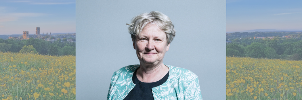 Profile picture of Helen Goodman standing in front of a light grey background.