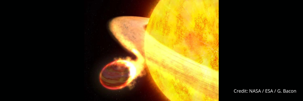 An artist's impression of exoplanet WASP-12b