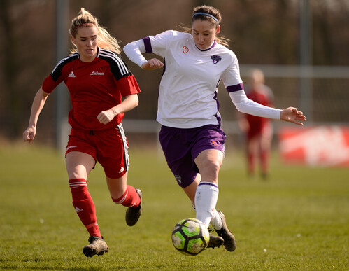 Women playing football