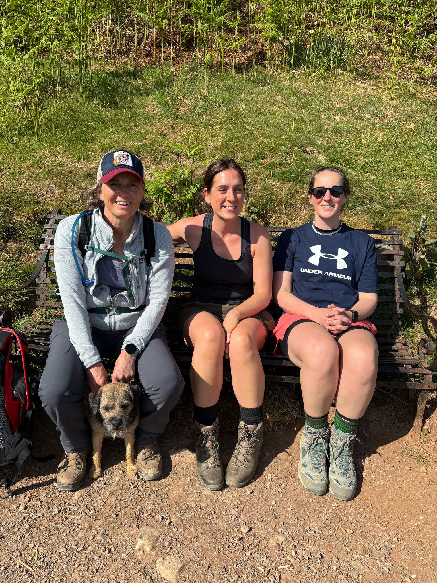 Principal, Assistant Principal and Vice-Principal of Josephine Butler College sitting in the sun