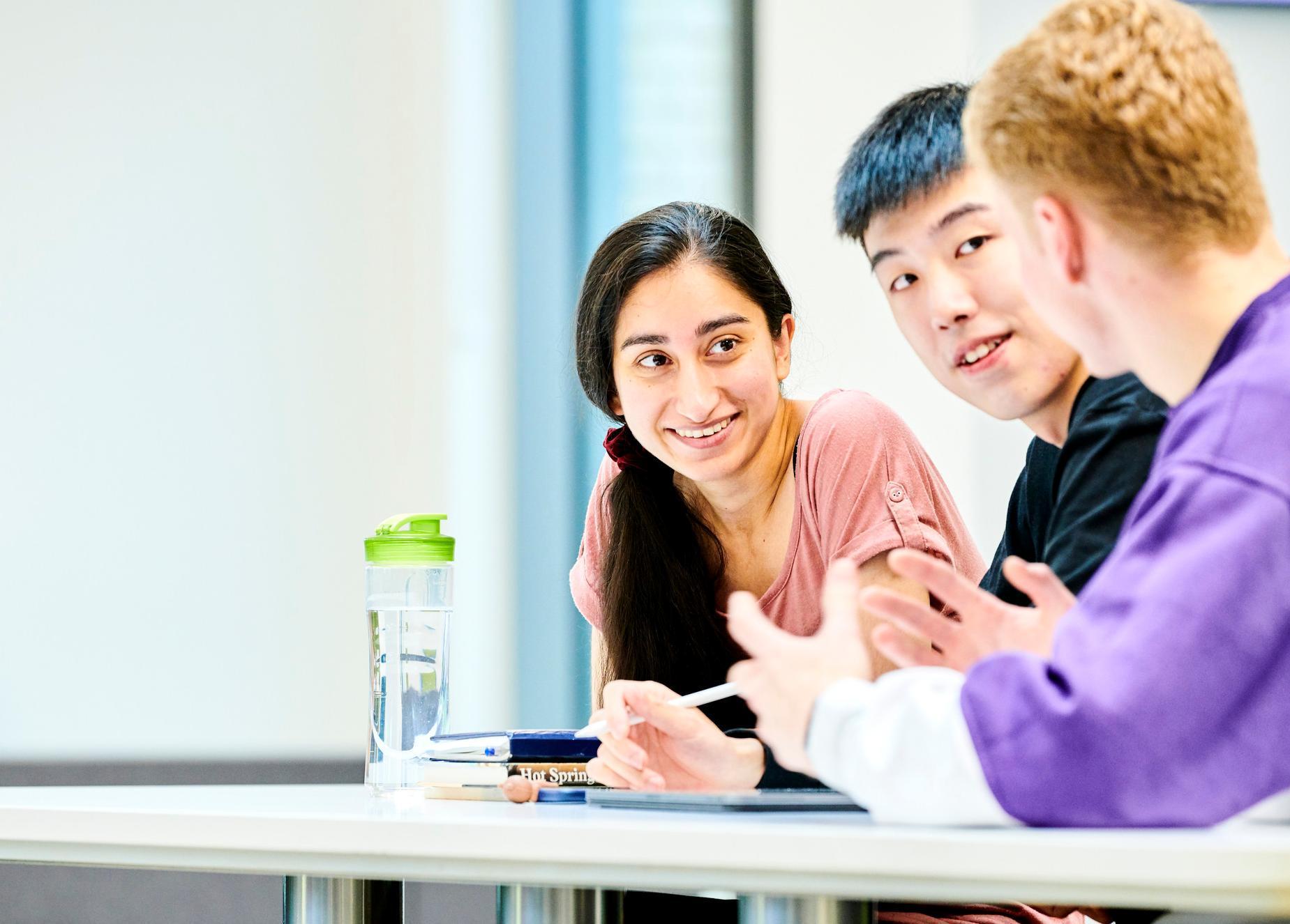 Student studying together