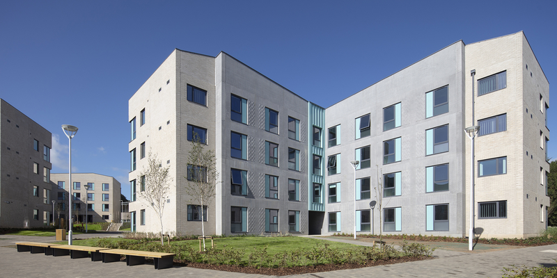 External shot of accommodation block