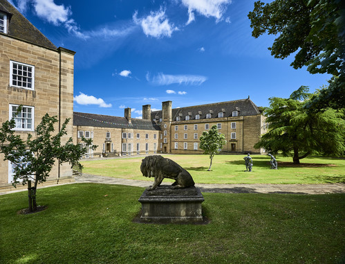 St Mary's College grounds and statues