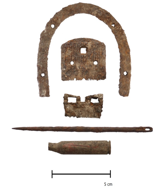 Artefacts from the cave of Drežničko polje, September 2020.