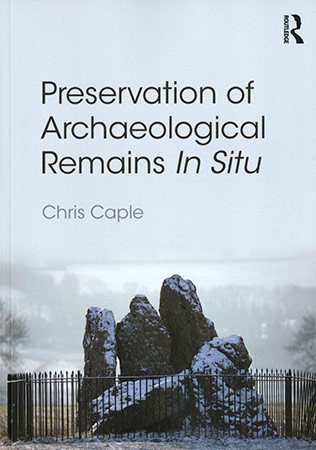 Book cover titled Preservation of Archaeological Remains in situ
