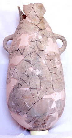 Reconstructed amphora found at Sais in Egypt