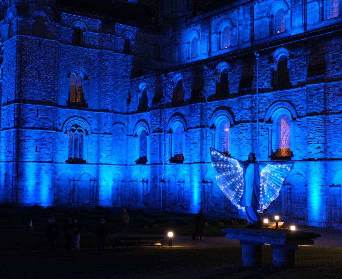 Cathedral in blue light
