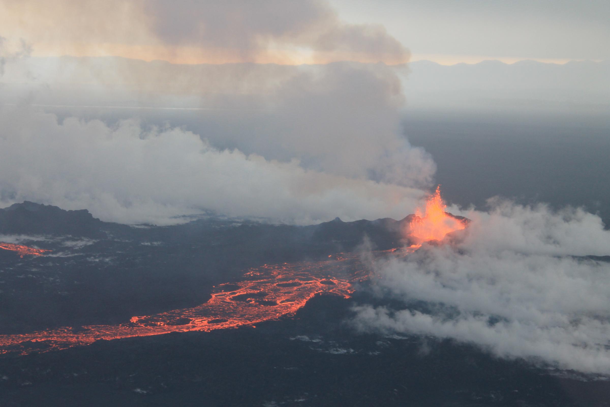 Volcano eruption