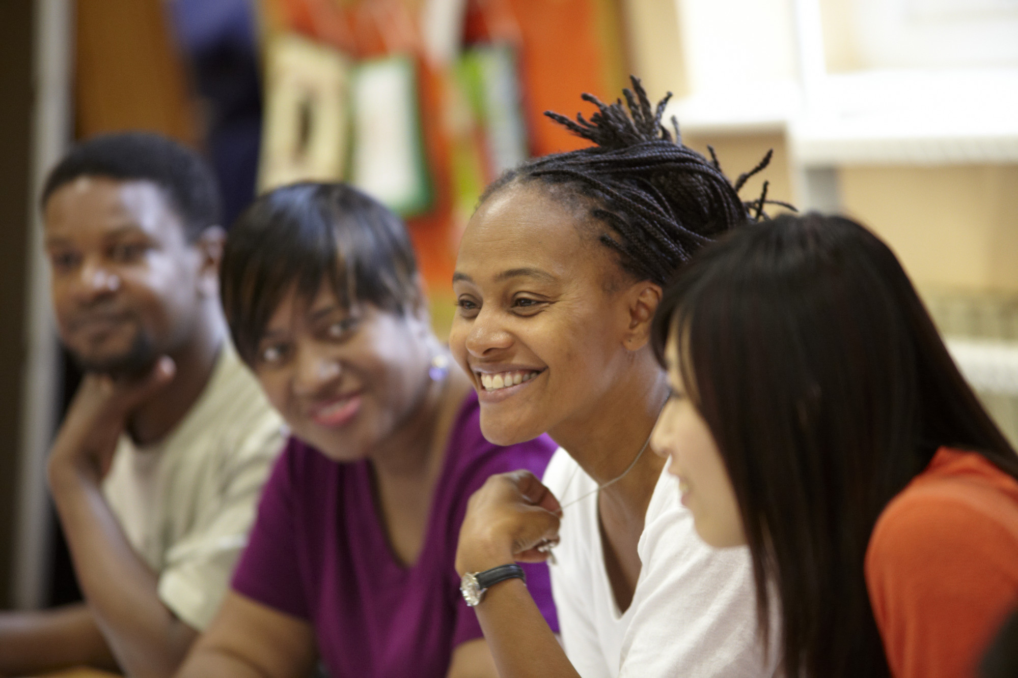 Group of students talking