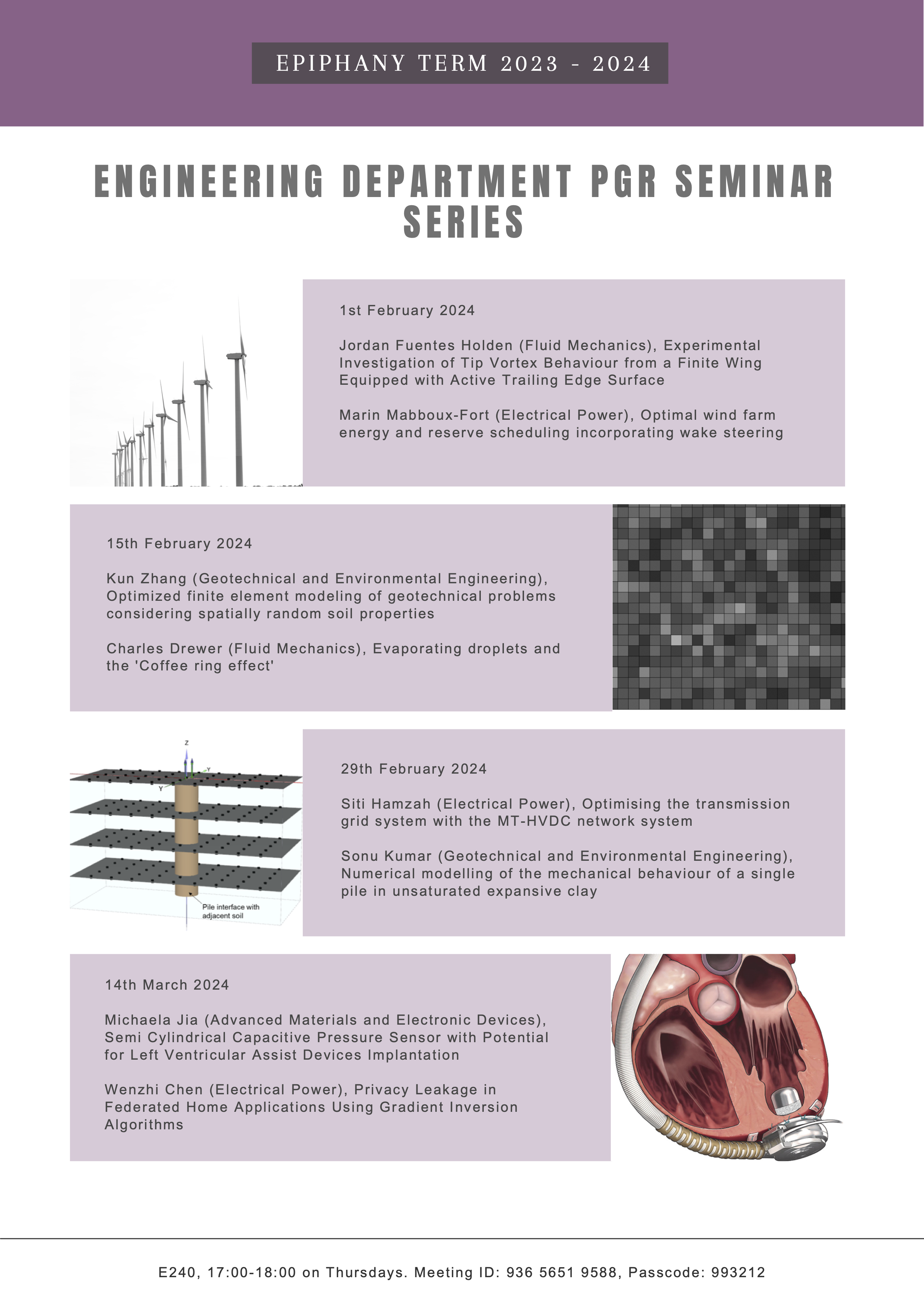 Engineering PGR Seminar Series