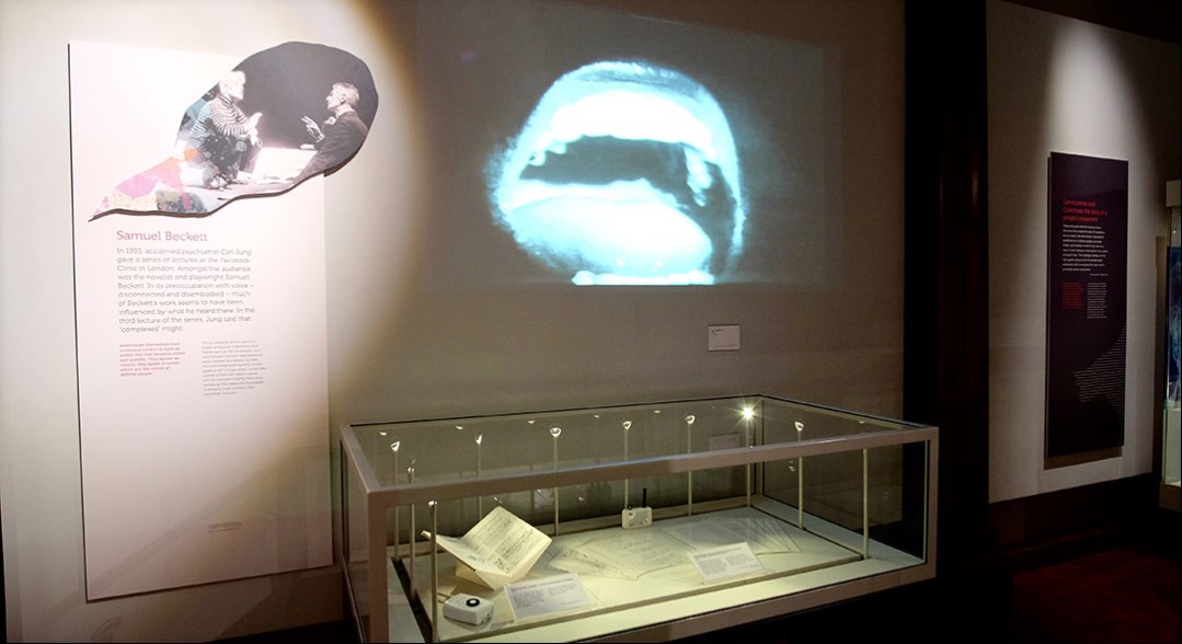 A display in the Hearing Voices exhibition