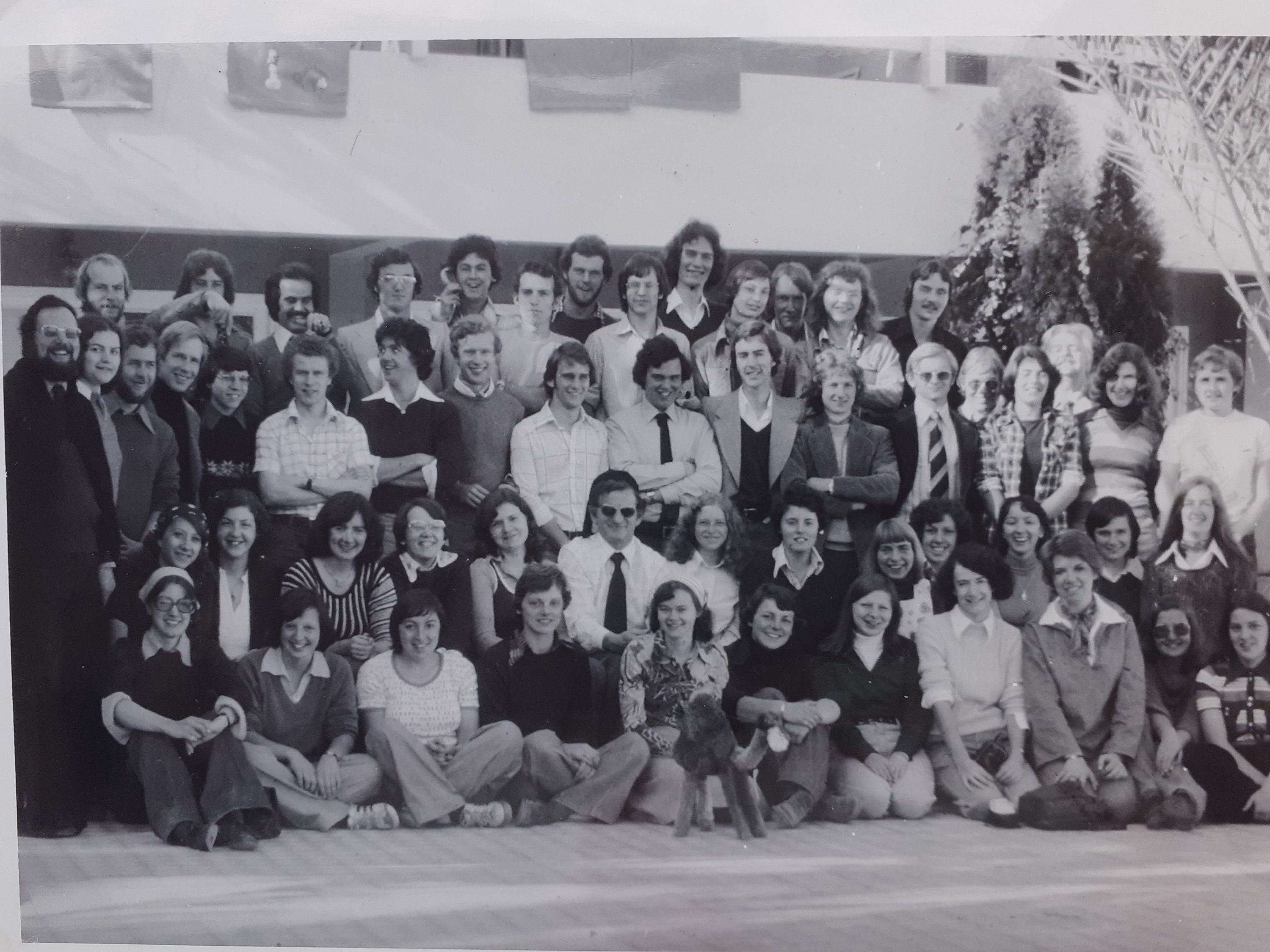 Julie Hope MA 1977 December 1976 we joined the final year undergraduates on a field trip to Sousse, Tunisia and the second, black and white photo attached is the group photo, taken at the hotel we were staying in