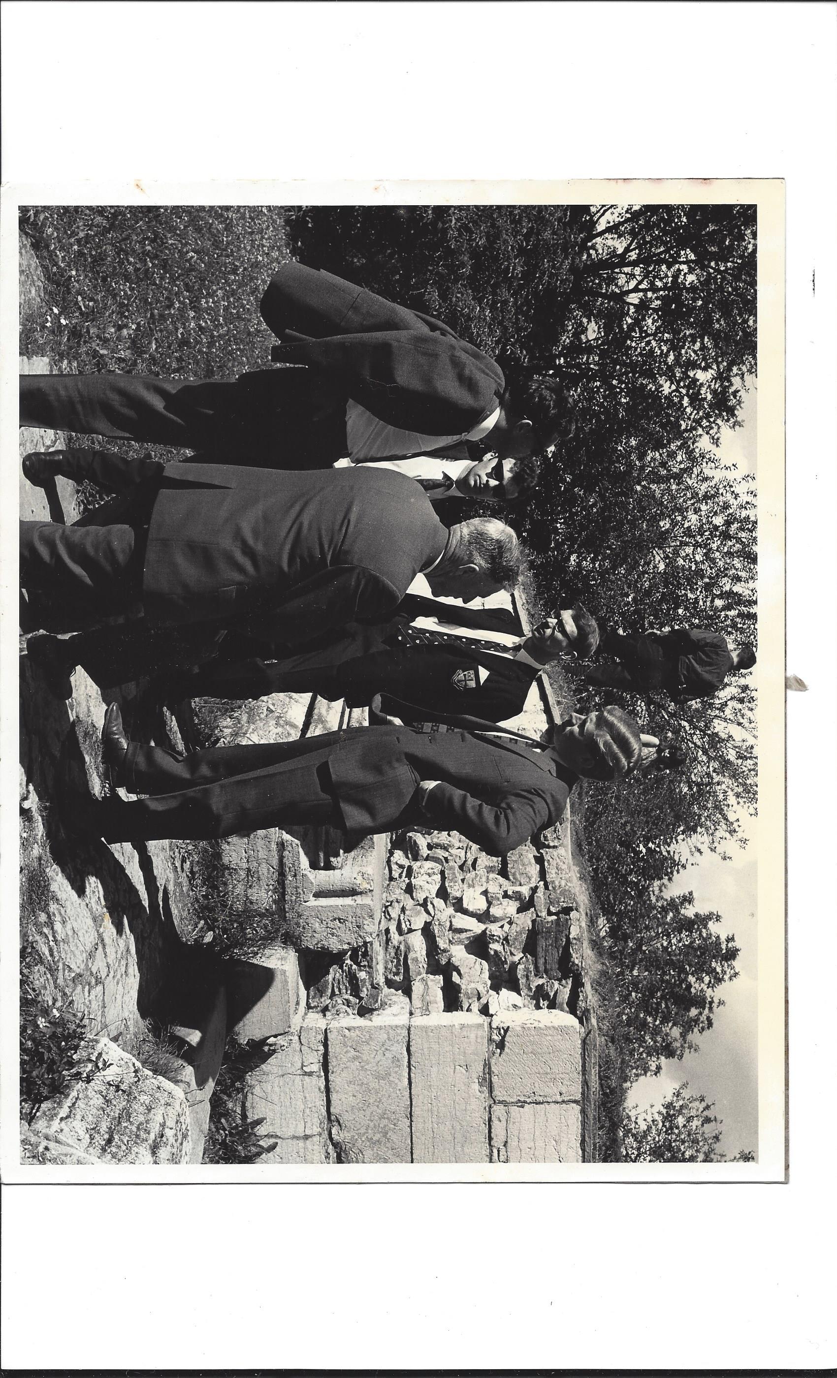 David Alexander Field work 1968 Lillehammer, Norway in 1968, showing Michael Drury( in dark glasses!),myself and Peter Beaumont listening to Norwegian colleagues during a field week visit