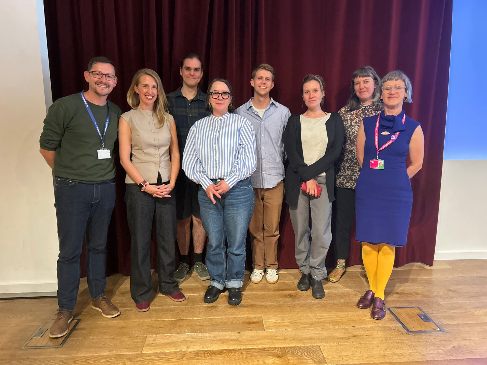Joss Morfitt and colleagues at BFI Research Showcase event