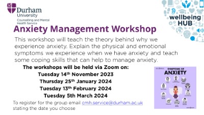 Anxiety:  Building a Coping Strategy Toolkit Workshop