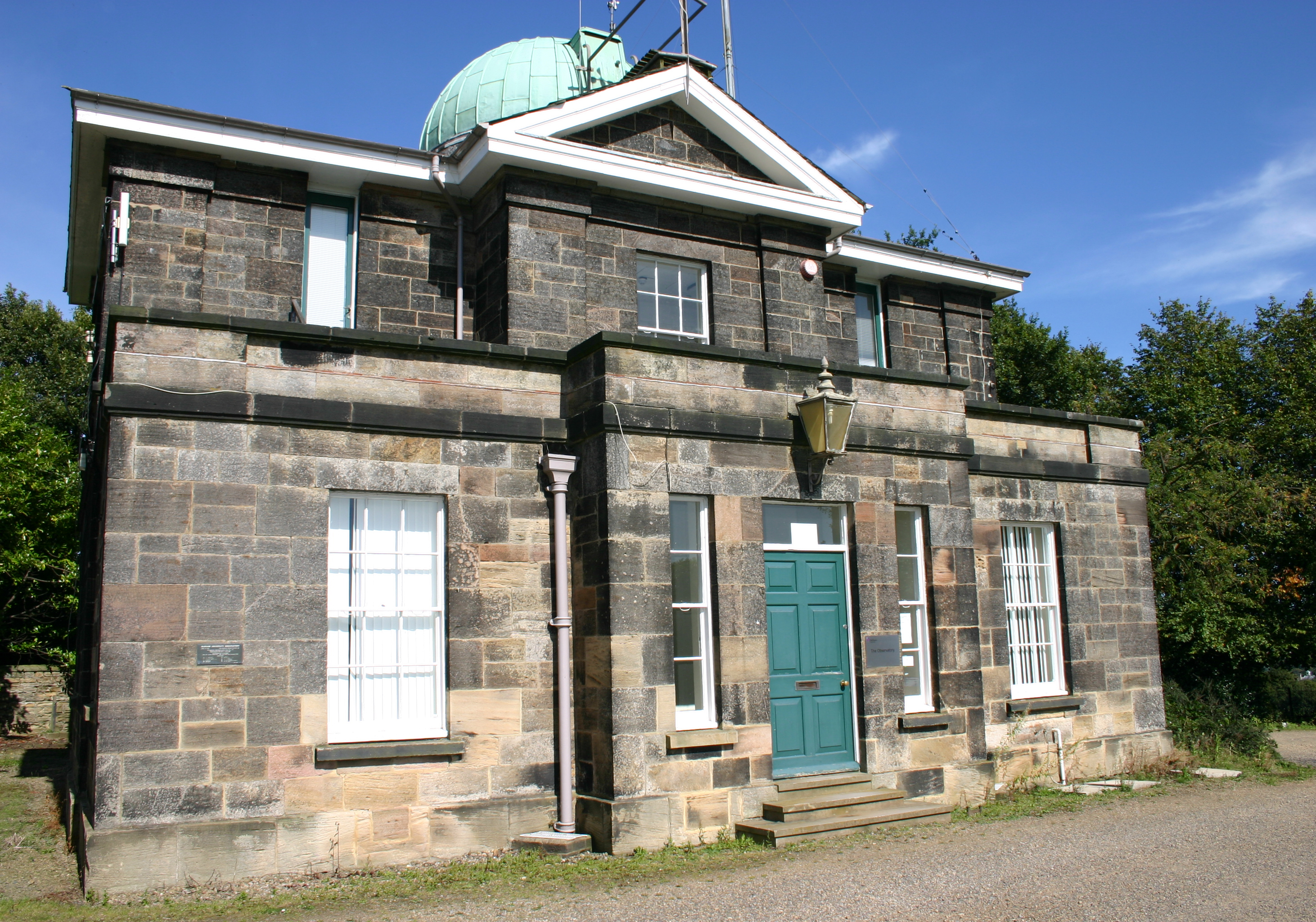The Durham University Observatory is a weather observatory owned and operated by the University of Durham. It is a Grade II listed building located at Potters Bank and was founded in 1839.