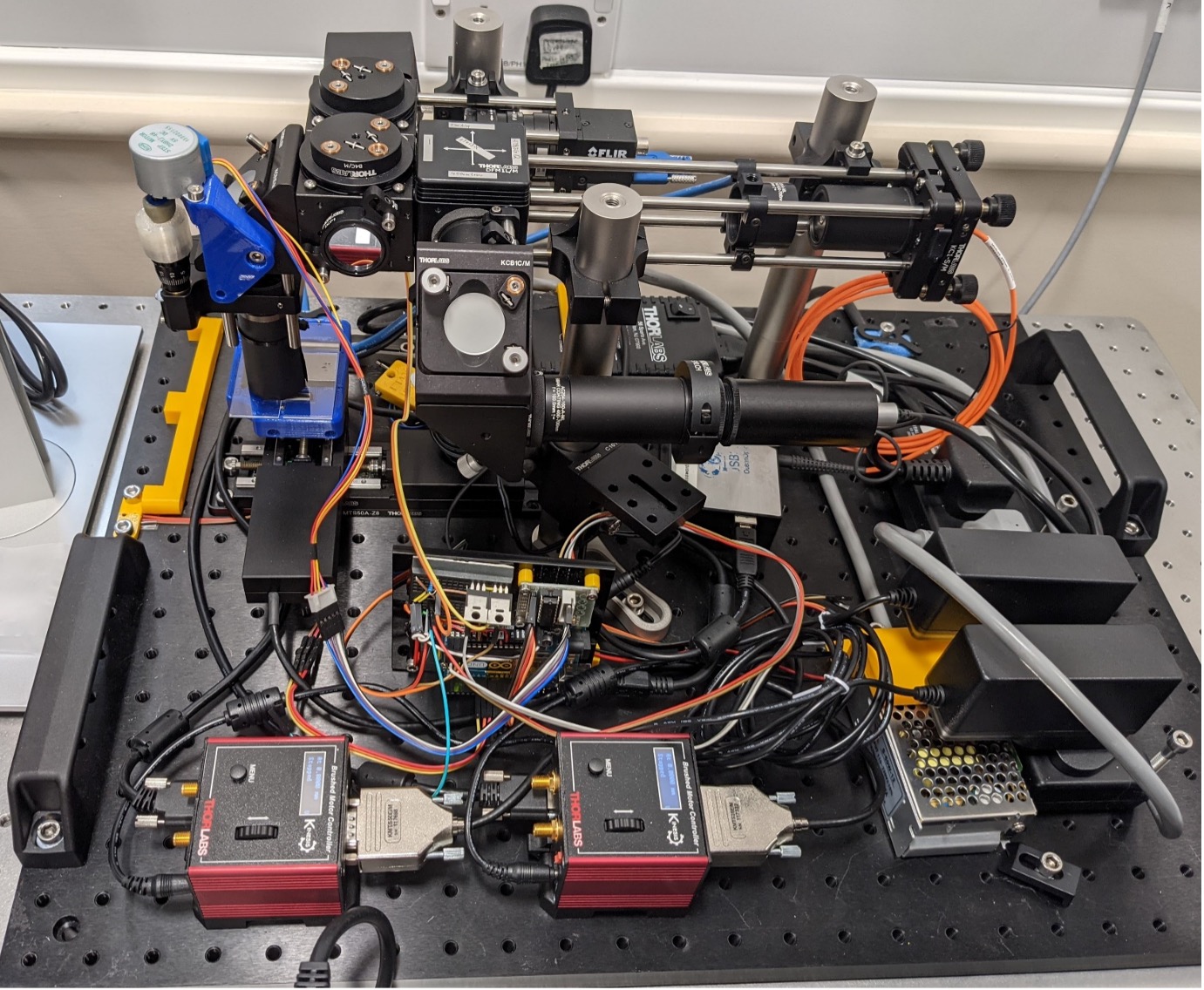 MKID microscope small optical bench