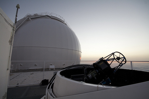 PT5m telescope next to 4.2m WHT, La Palma, Spain