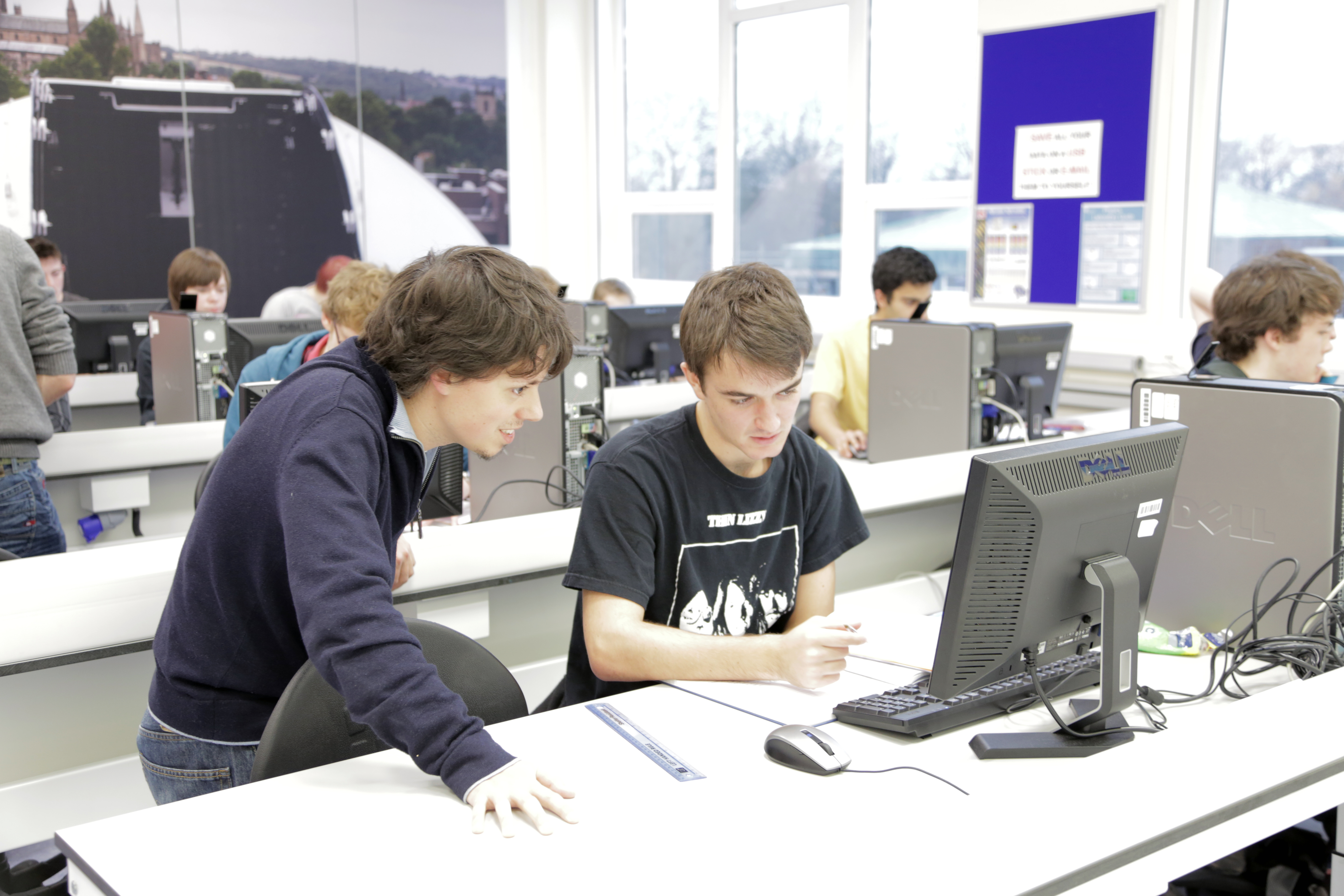 Students in lab