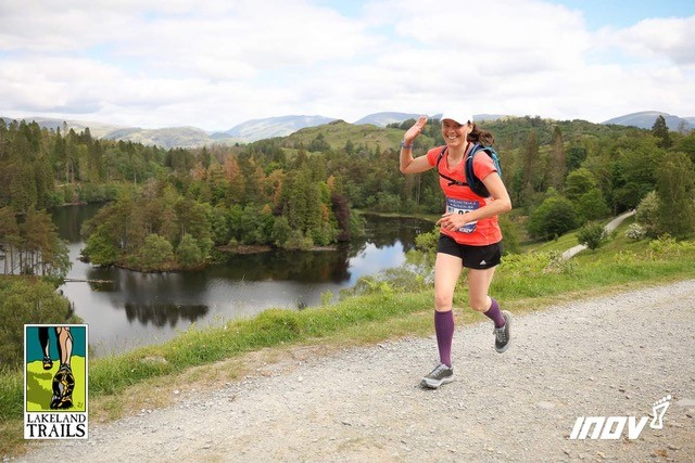 Zanna Clay running the Lakeland Trials Marathon Challenge