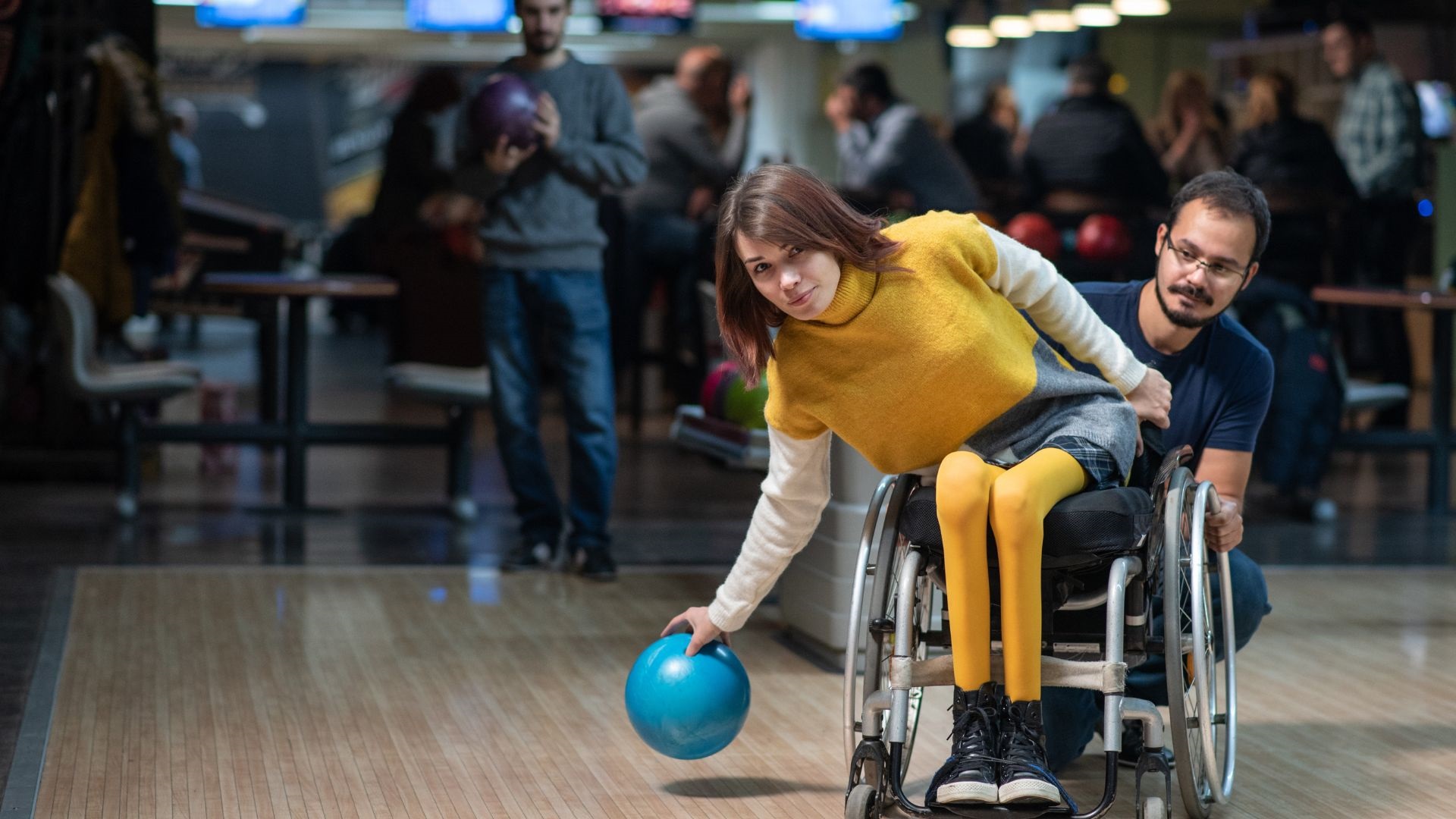Wheelchair bowling