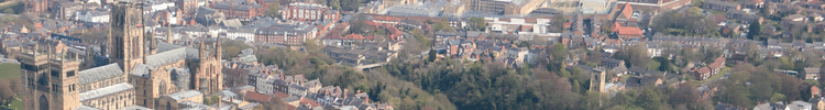 Aerial view of Durham Cathedral