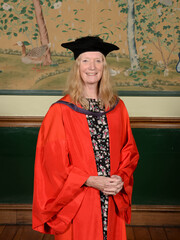 Maggie Bosanquet in academic dress