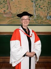 Dame Jill Black in academic dress