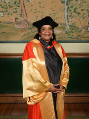 Lorna Goodison in academic dress