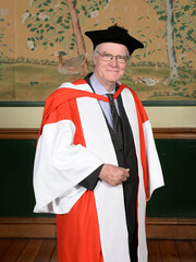 Sir Mark Waller in academic dress
