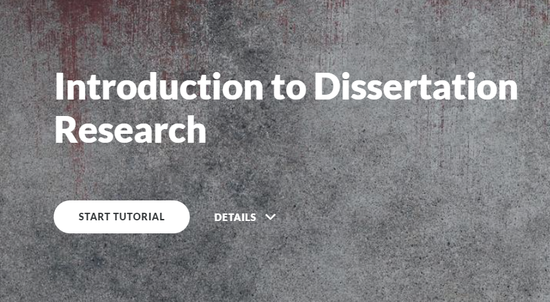Introduction to dissertation research