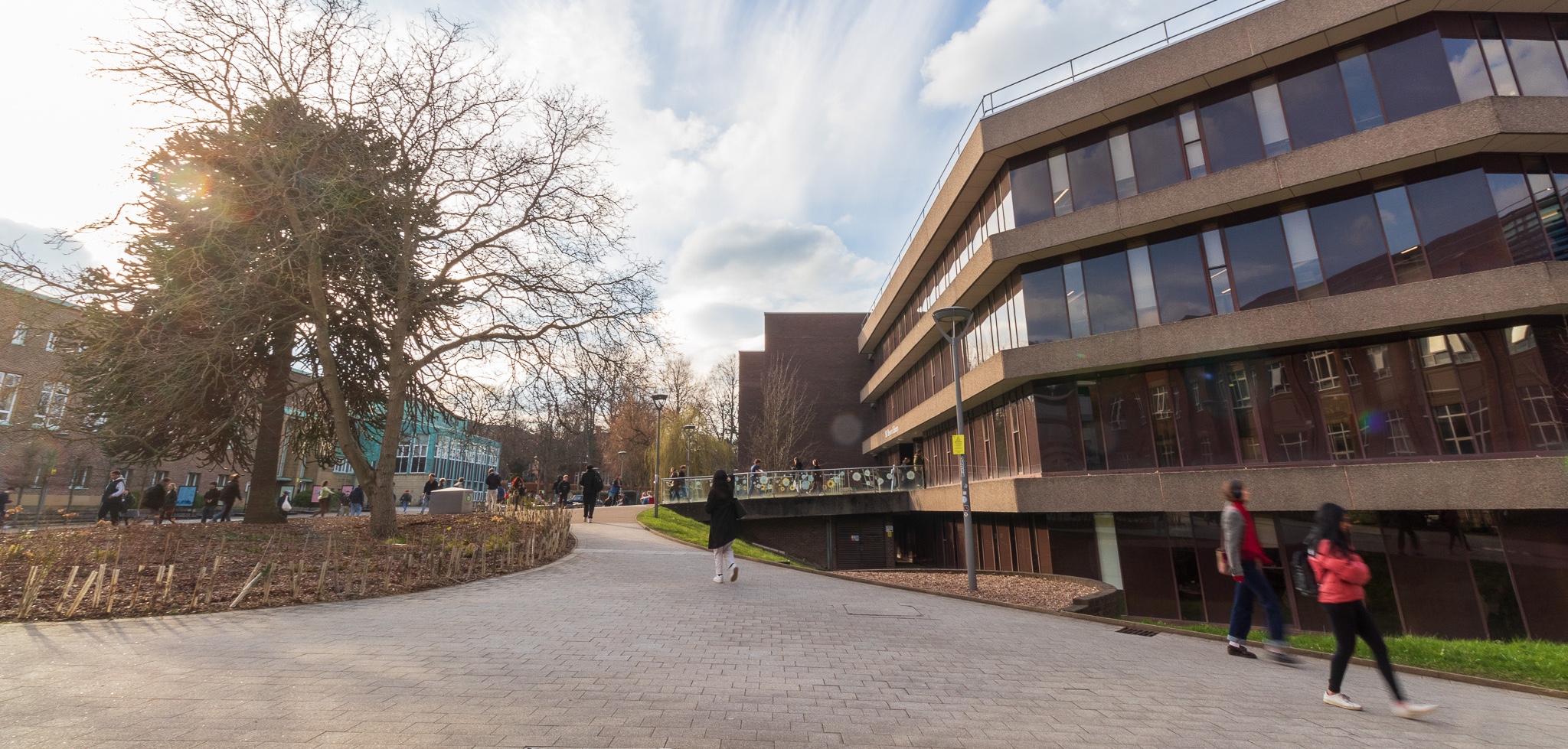 Bill Bryson Library exterior and Library Square.