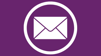 Email Icon with Purple Background