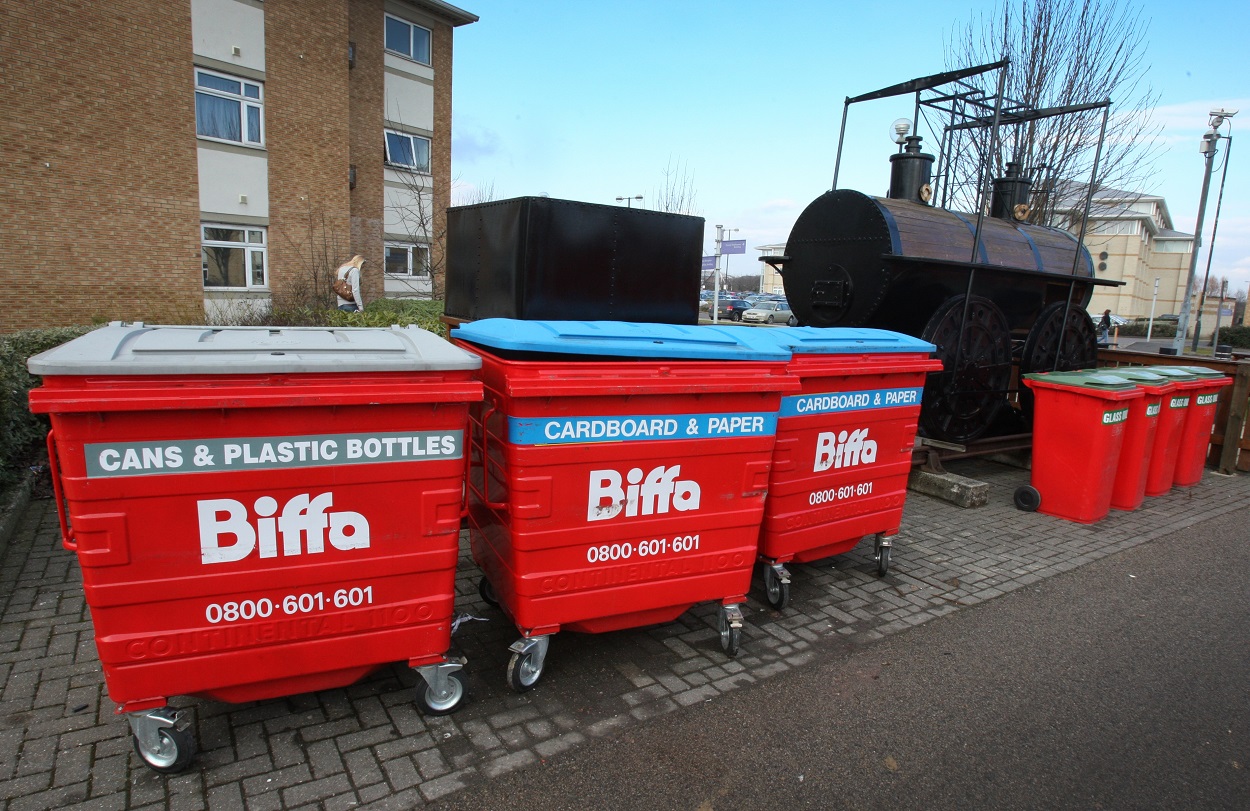 bins on campus