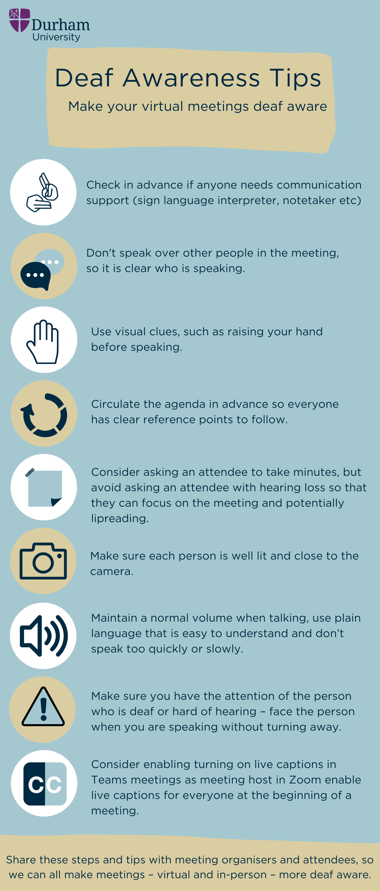 Deaf Awareness Tips