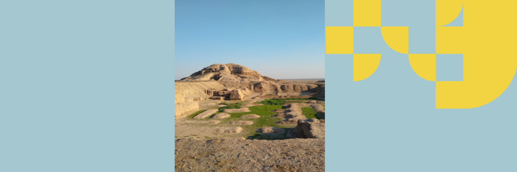 Landscape setting showing mountains in a dry, sunny climate